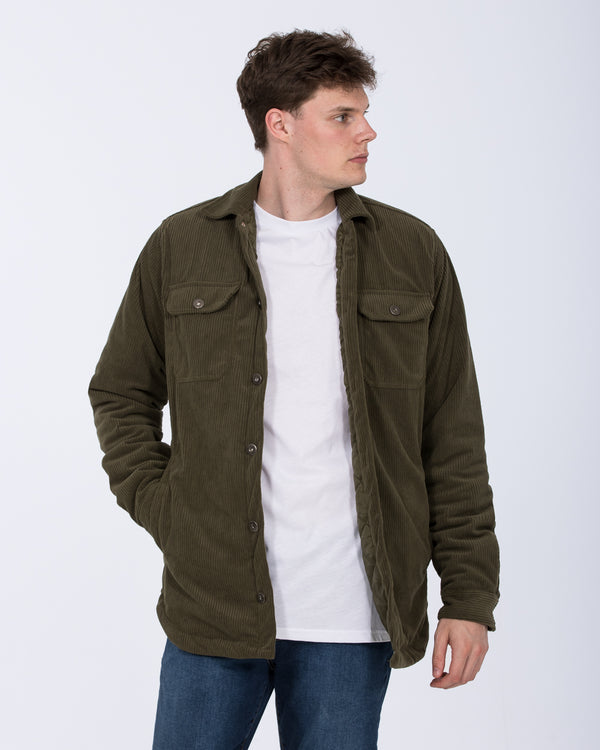 2t Archie Tall Cord Quilted Jacket (khaki)