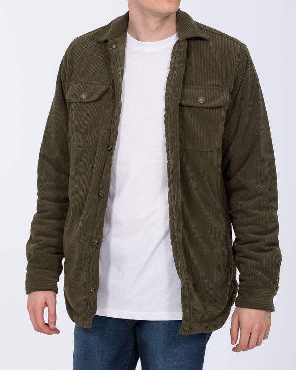 2t Archie Tall Cord Quilted Jacket (khaki)