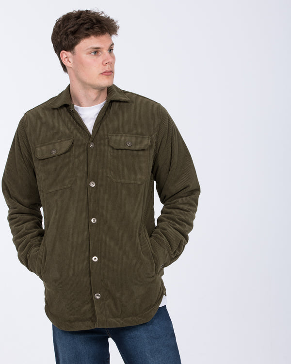 2t Archie Tall Cord Quilted Jacket (khaki)