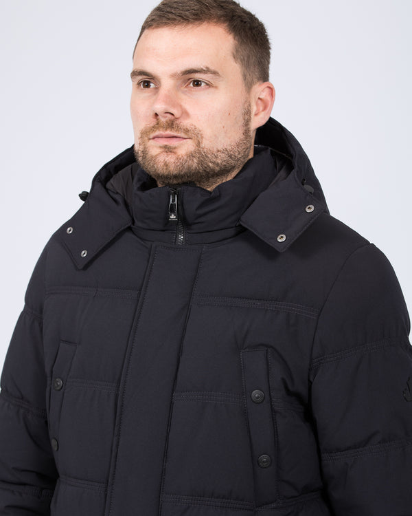 Cabano Tall Waterproof Padded Jacket (navy)