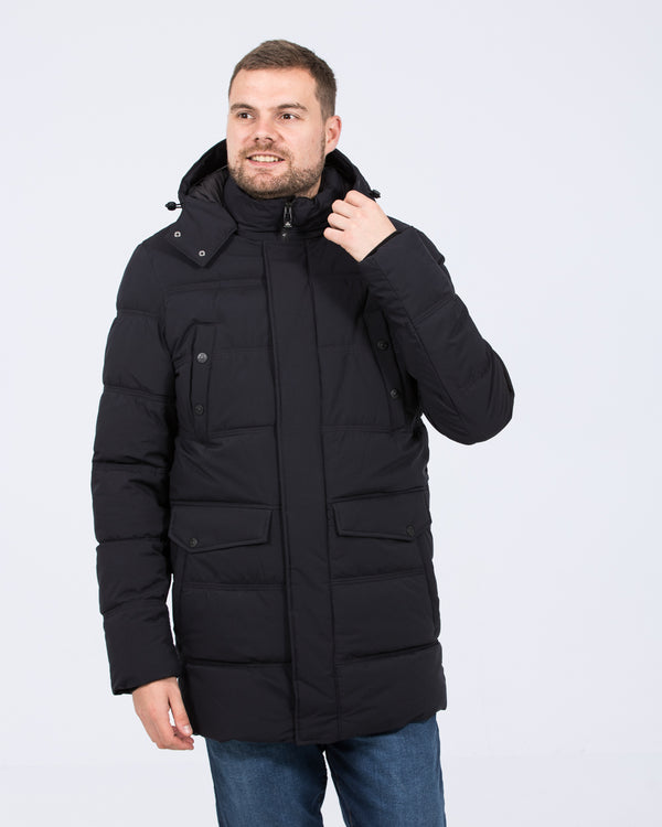 Cabano Tall Waterproof Padded Jacket (navy)