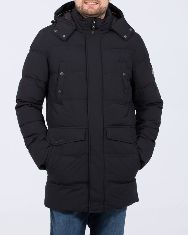 Cabano Tall Waterproof Padded Jacket (navy)