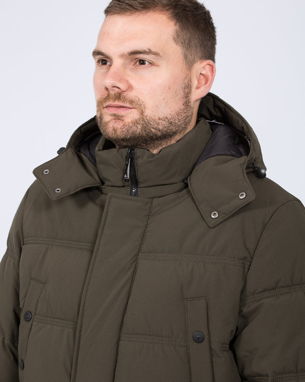 Cabano Tall Waterproof Padded Jacket (olive)