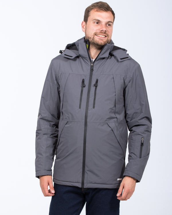 North 56 Tall Waterproof Rain Jacket (stone)