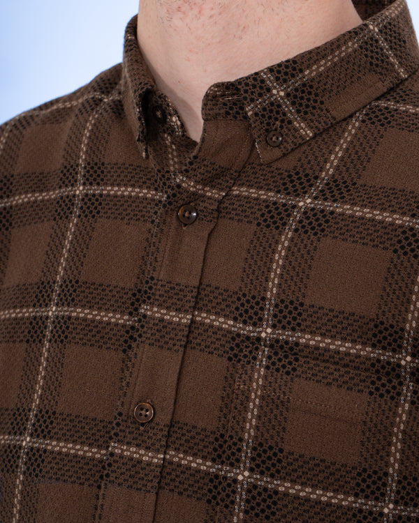 2t Jackson Extra Tall Oxford Shirt (brown check)