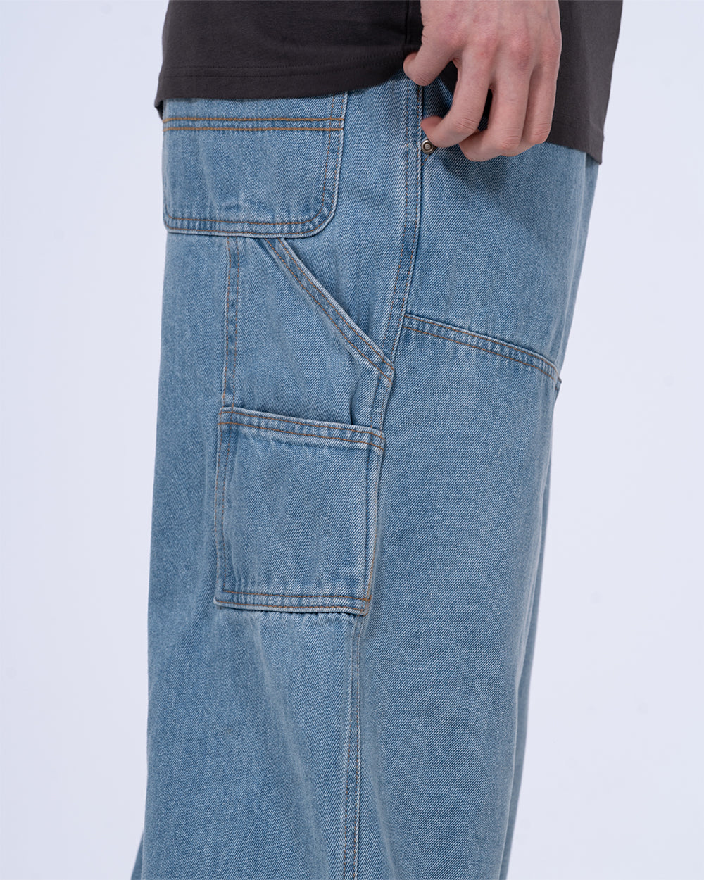 2t Blair Tall Mens Loose Fit Carpenter Jeans (light wash) | Tall