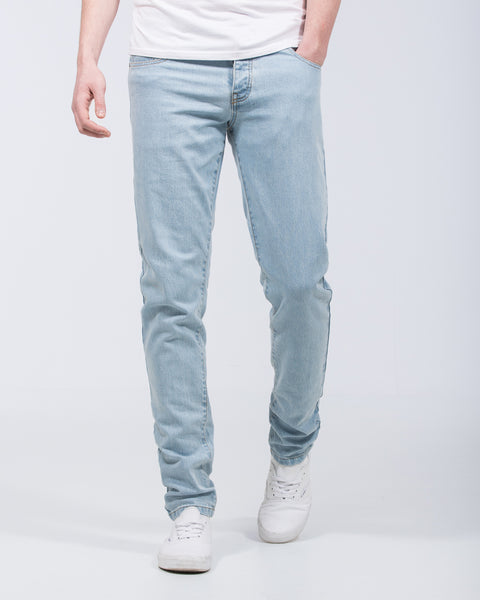 2t Tall Mens Extra Long Slim Fit Jeans (ice blue) | Tall Mens