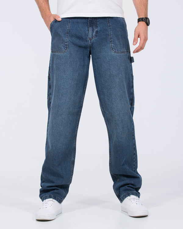 2t Hudson Tall Loose Fit Carpenter Jeans (mid wash)