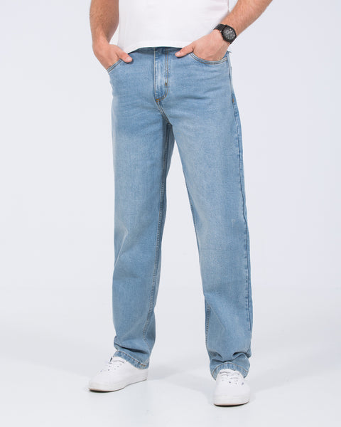 2t Ross Loose Fit Tall Mens Extra Long Jeans (bright blue) | Tall
