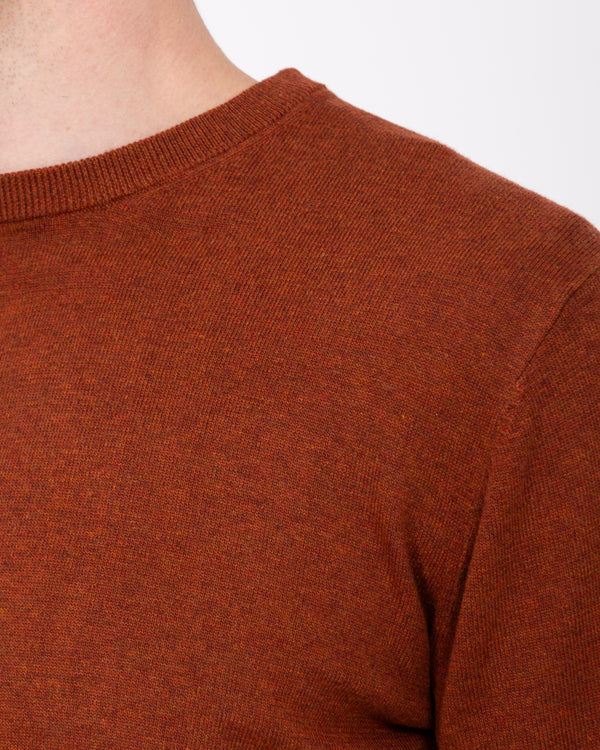 2t Austin Tall Cotton Crew Neck Jumper (rust)
