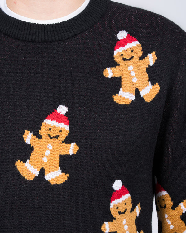 2t Giovanni Tall Gingerbread Christmas Jumper (black)