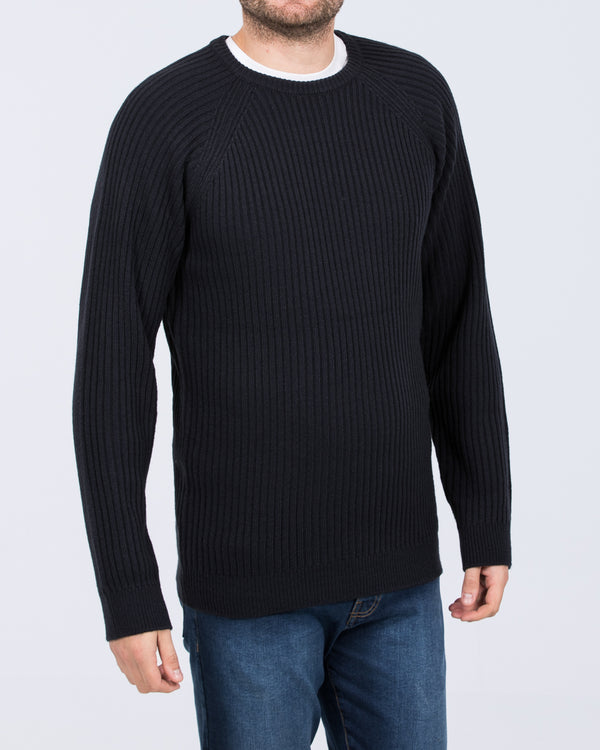 2t Harris Tall Chunky Knit Jumper (navy)