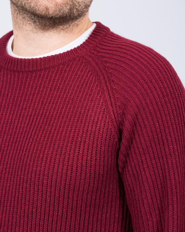 2t Harris Tall Chunky Knit Jumper (port)