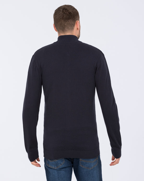 2t Tall Full Zip Up Cardigan (midnight)