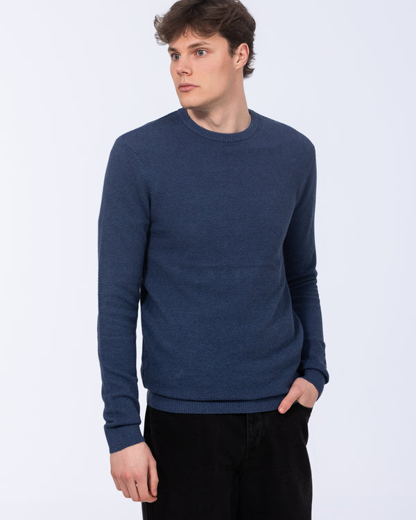 2t Alfred Tall Stitched Jumper (indigo)