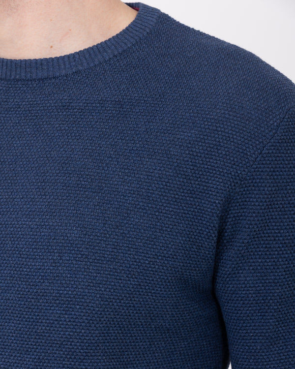 2t Alfred Tall Stitched Jumper (indigo)