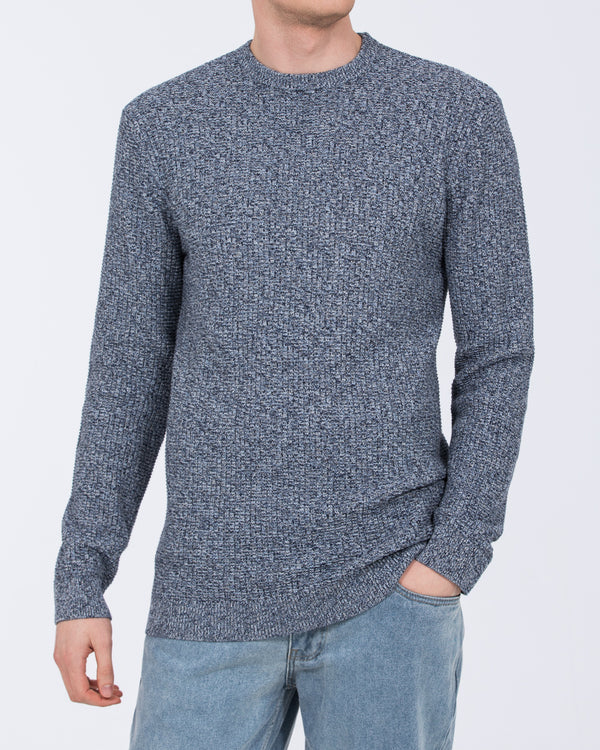 2t Xavier Tall Relaxed Fit Jumper (denim marl)