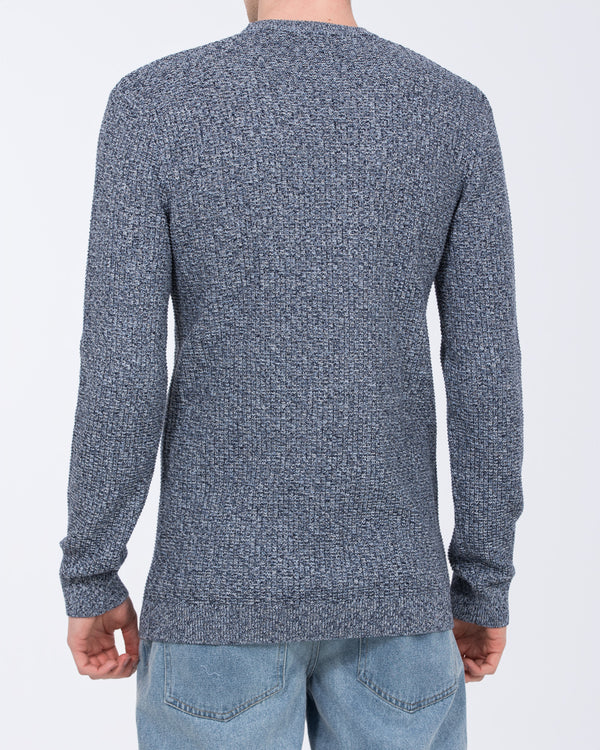 2t Xavier Tall Relaxed Fit Jumper (denim marl)