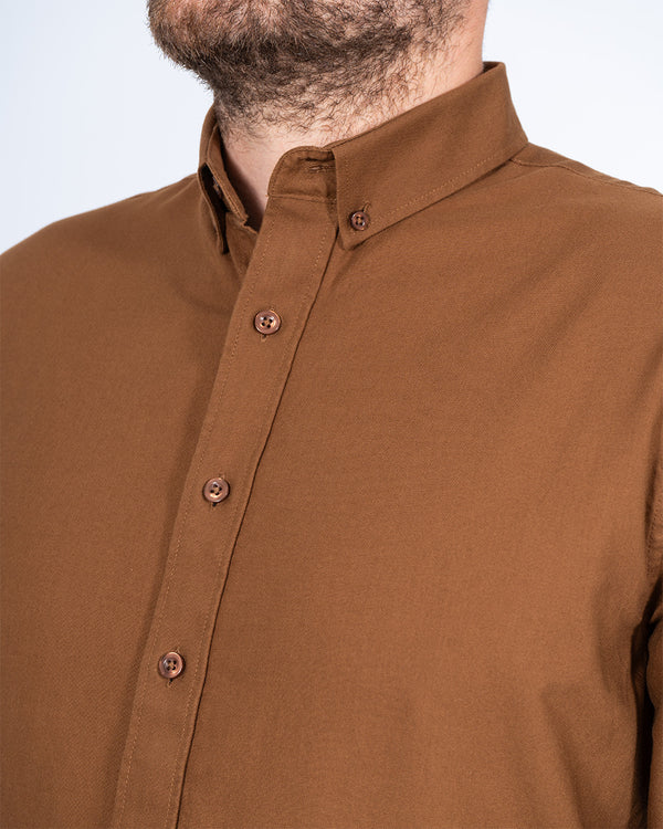 2t Logan Slim Fit Tall Oxford Shirt (tan)