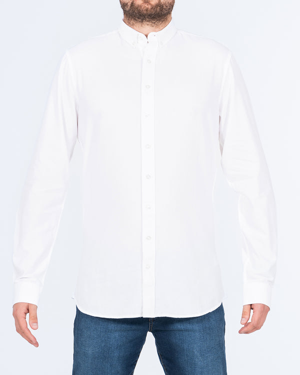 2t Logan Slim Fit Tall Oxford Shirt (white)