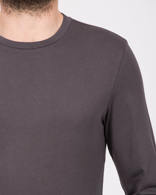 Essentalls Long Sleeve Tall T-Shirt (dark grey)