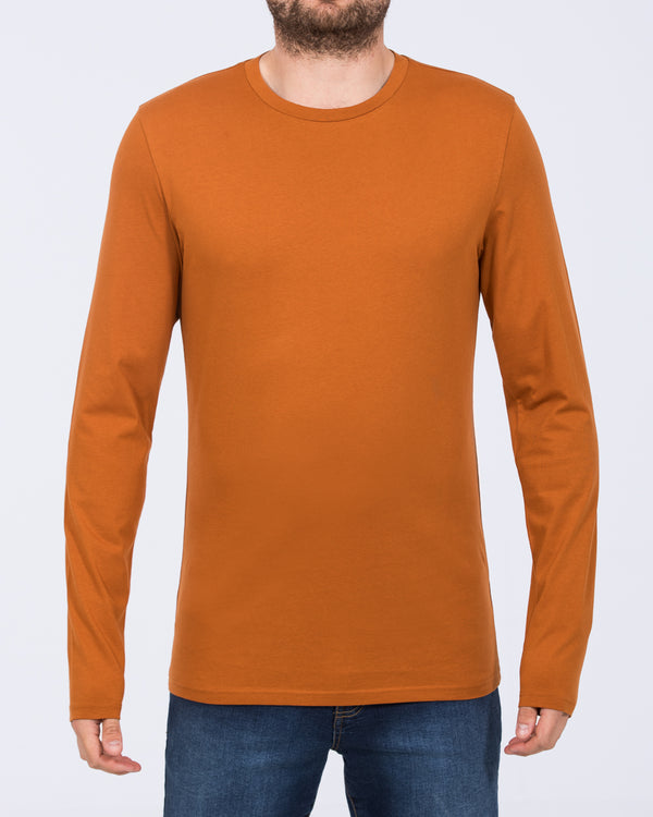 Essentalls Long Sleeve Tall T-Shirt (rust)