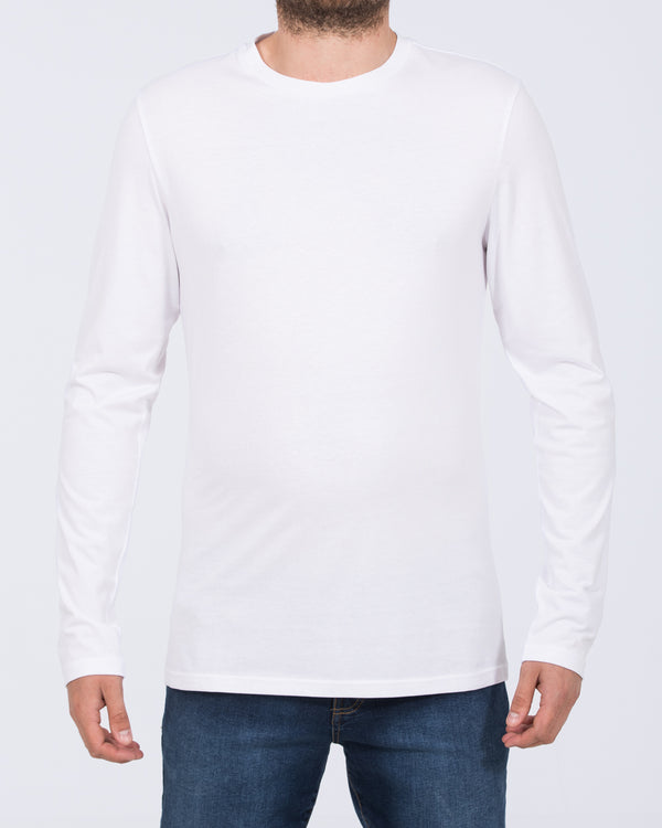 Essentalls Long Sleeve Tall T-Shirt (white)