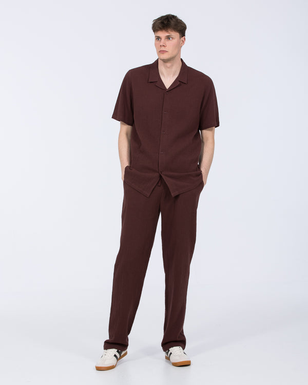 2t Tall Darius Short Sleeve Shirt (burgundy)