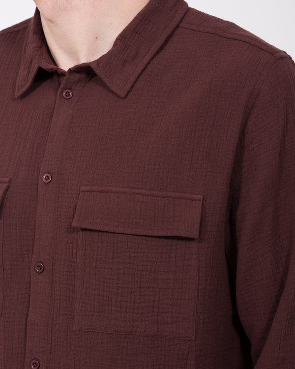 2t Tall Darius Long Sleeve Shirt (burgundy)