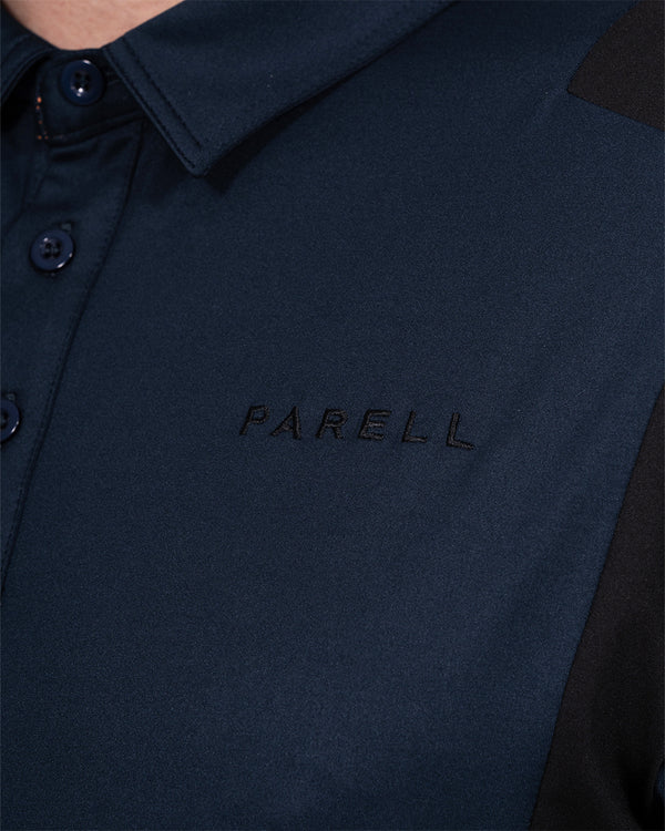 Parell Active Tall Colour Block Polo Shirt (navy)