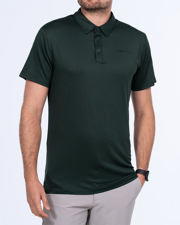 moss green polo Parell Active Tall Mens Polo Shirt (iron moss)
