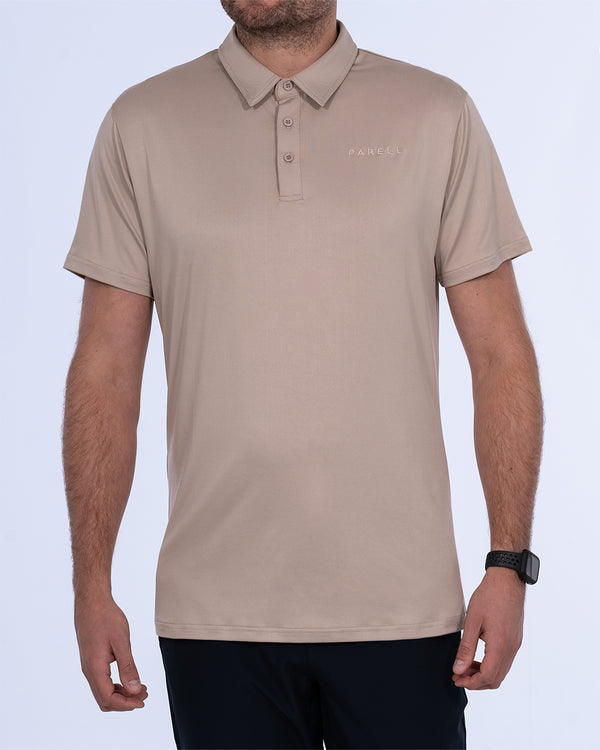 Parell Active Tall Polo Shirt (taupe)