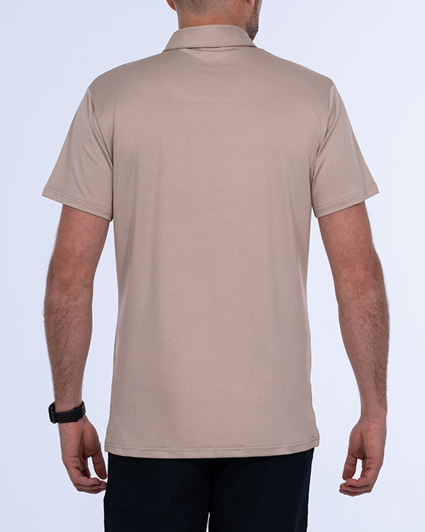Parell Active Tall Polo Shirt (taupe)