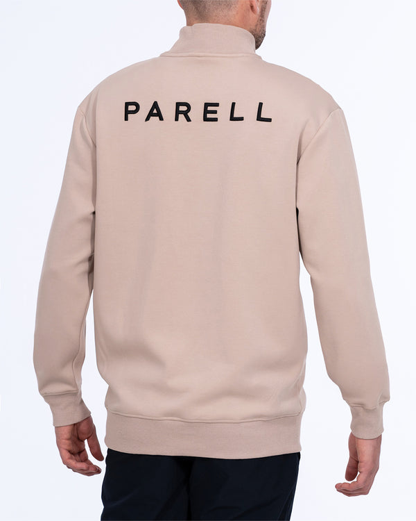 Parell Active Tall Quarter Zip Mid Layer Top (taupe)