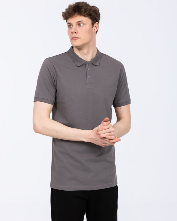 2t Franklin Tall Slim Fit Polo Shirt (grey)