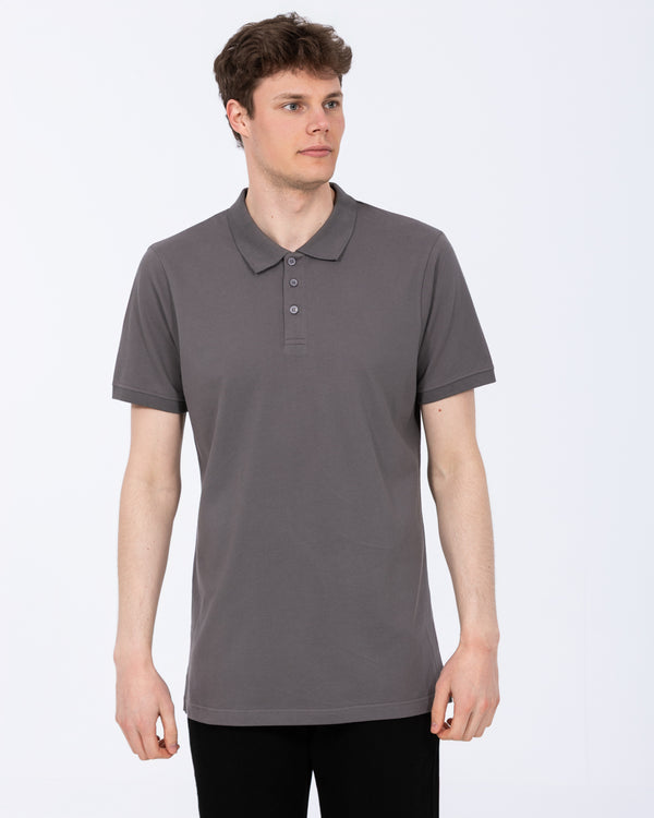 2t Lennox Tall Regular Fit Polo Shirt (grey)