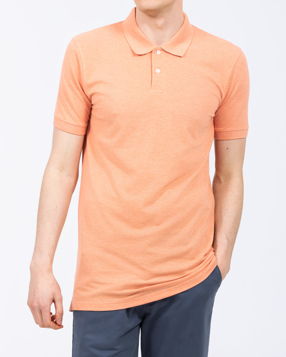 men's apricot dress shirt Hawes & Curtis Apricot Linen Shirt | Peach | Plain