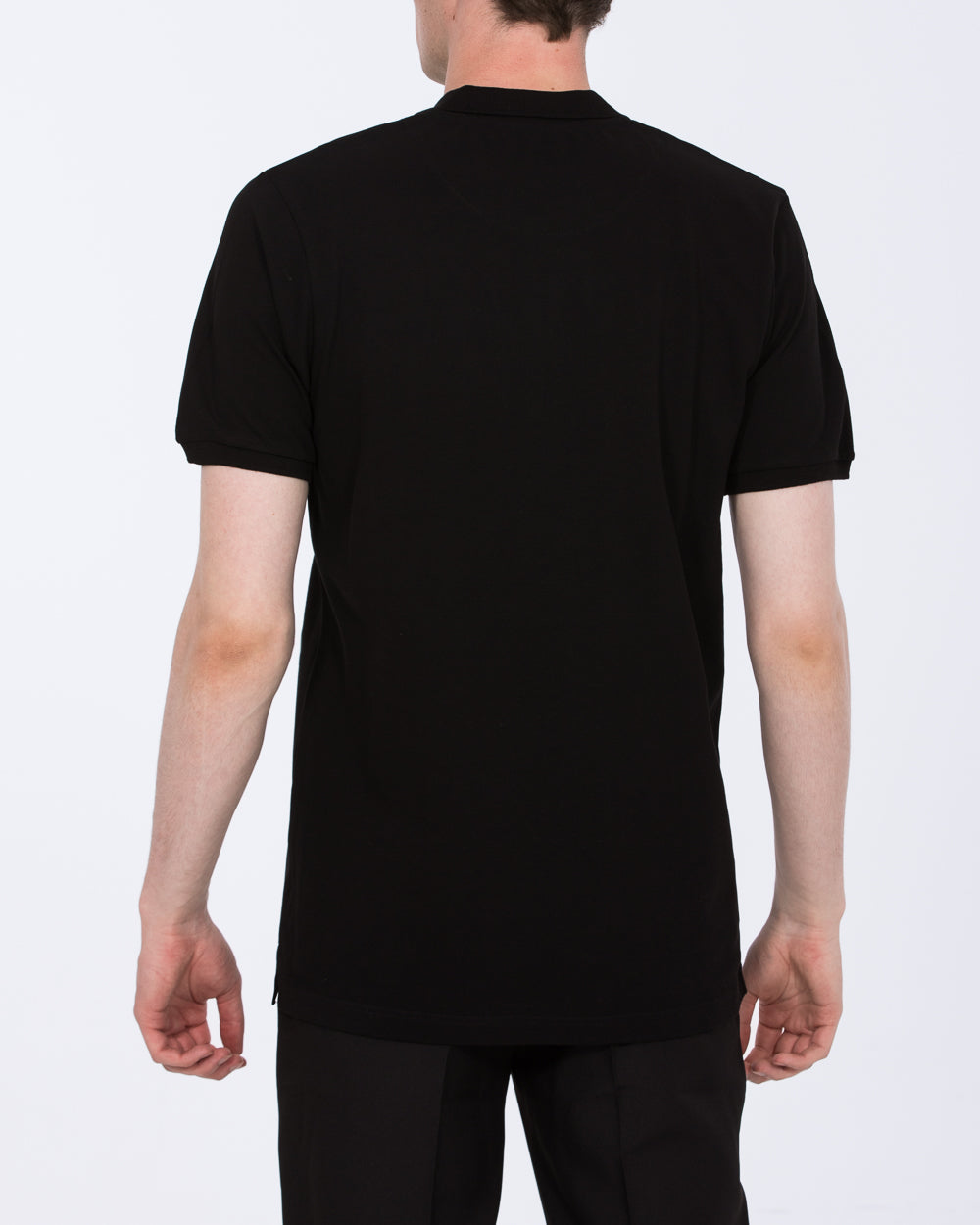 2t Lennox Tall Mens Regular Fit Polo Shirt (black) | Tall Mens