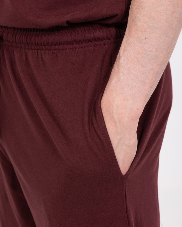 2t Talisman Tall Jersey Pyjama Shorts (oxblood)