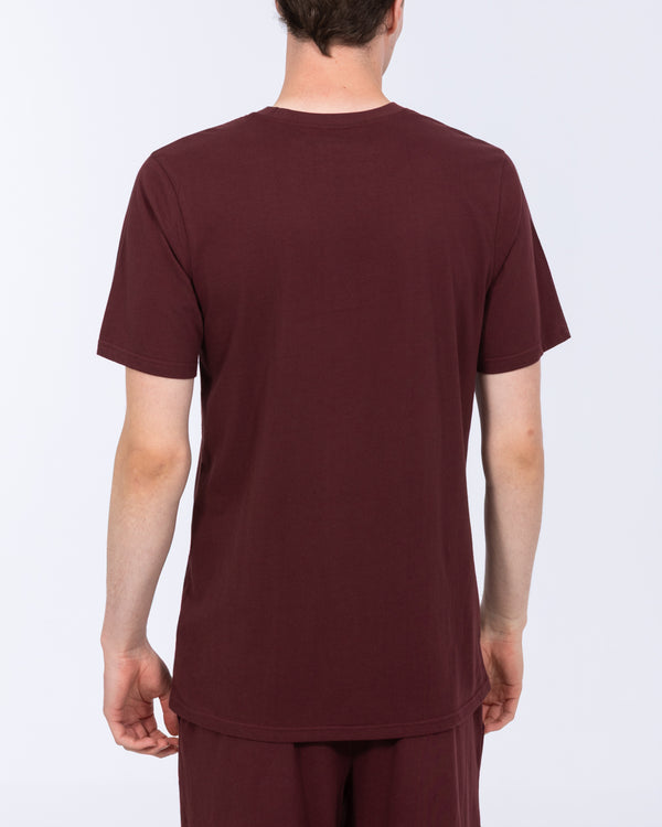 2t Talisman Tall Jersey Pyjama T-Shirt (oxblood)