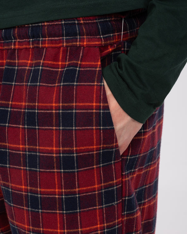 2t Wren Tall Pyjama Bottoms (red/navy check)