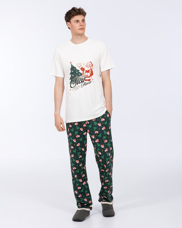 2t Mac Tall Jersey Pyjama Set (green pattern)
