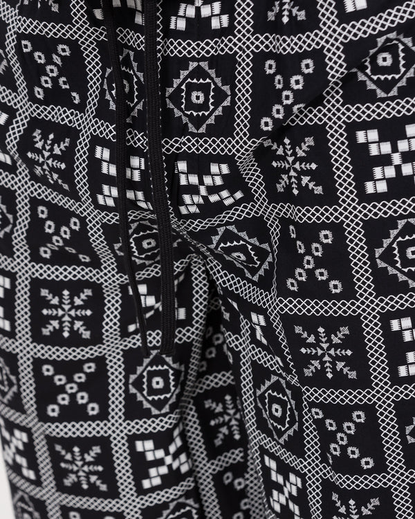 2t Etienne Tall Shorts (black/white)