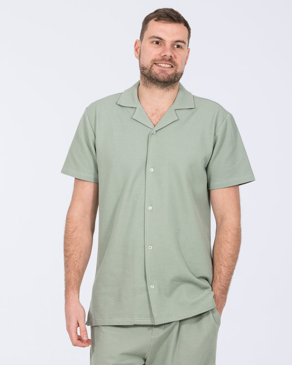 2t Joshua Tall Short Sleeve Waffle Shirt (sage)