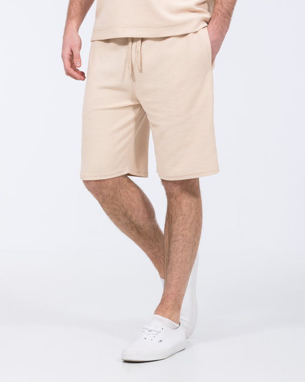 2t Kai Tall Textured Shorts (cement)