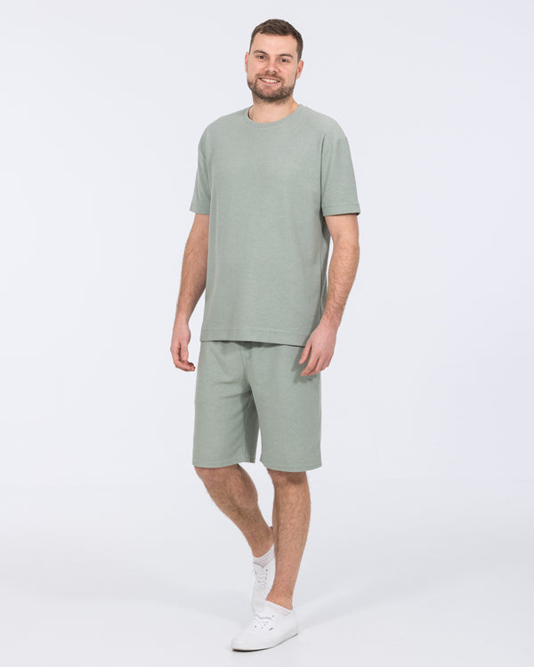 2t Kai Tall Textured T-Shirt (light teal)