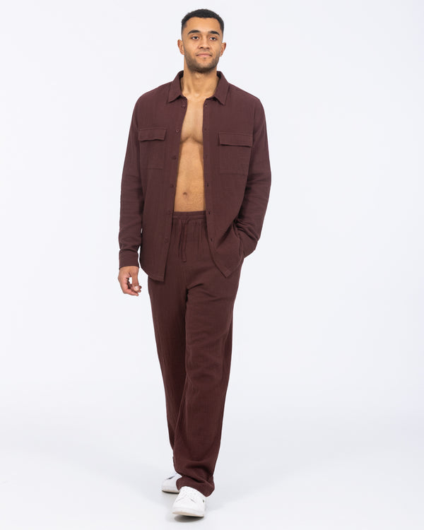 2t Tall Darius Pull On Trouser (burgundy)