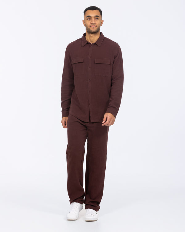 2t Tall Darius Pull On Trouser (burgundy)