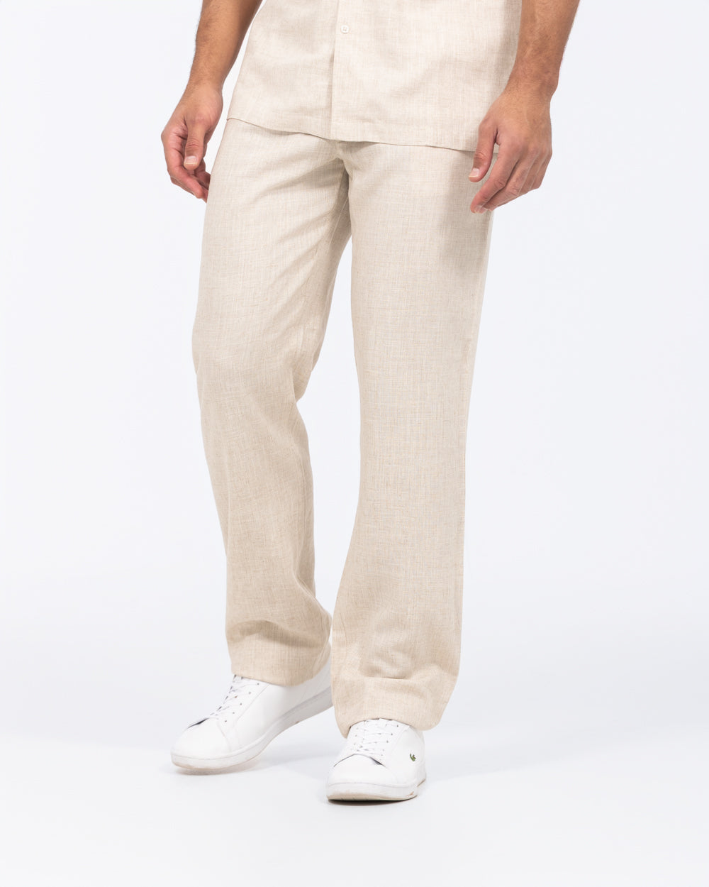 2t Tall Mens Will Linen Blend Pull On Trouser (neutral) | Tall