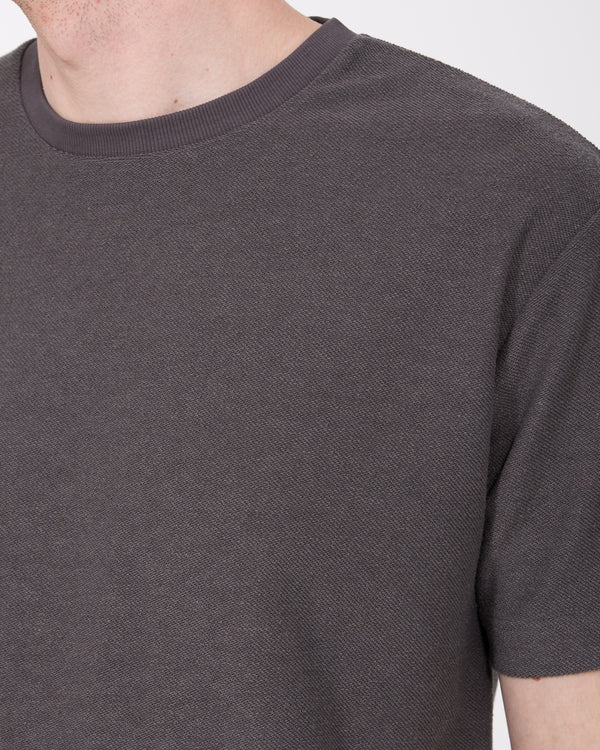 2t Kai Tall Textured T-Shirt (slate grey)